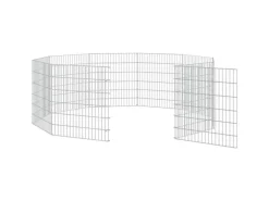 vidaXL Kaninchenkäfig 10 Paneele 54x60 cm Verzinktes Eisen vidaXL Freilaufgehege 10-teilig 54x60 cm Verzinktes Eisen