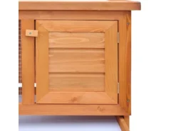 vidaXL Kaninchenstall Kleintierhaus Hasenstall 1 Ebene Holz