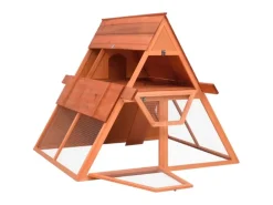 vidaXL Kaninchenstall 152x127x109,5 cm Massivholz Tanne