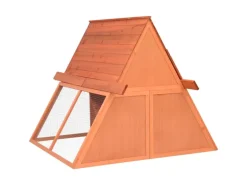 vidaXL Kaninchenstall 152x127x109,5 cm Massivholz Tanne