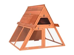 vidaXL Kaninchenstall 152x127x109,5 cm Massivholz Tanne