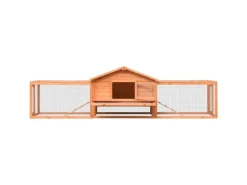 vidaXL Kaninchenstall 310x70x87 cm Kiefernholz & Tannenholz