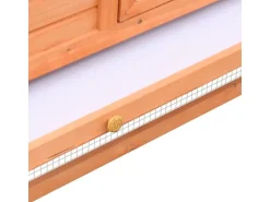 vidaXL Kaninchenstall 310x70x87 cm Kiefernholz & Tannenholz