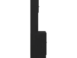 vidaXL Küchenschrank mit Regal Schwarz Eichen-Optik 60 x 50 x 180 cm 3365557