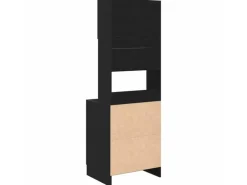 vidaXL Küchenschrank mit Regal Schwarz Eichen-Optik 60 x 50 x 180 cm 3365557