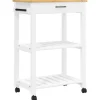 vidaXL Küchenwagen MONZA 60x40x90 cm Massivholz Kiefer Modell 8