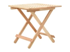 vidaXL Klappbarer Beistelltisch Walnussholz Massiv 50x50x49 cm