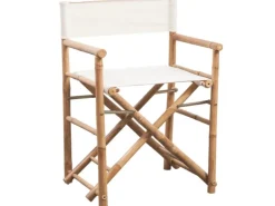 vidaXL Klappbarer Regiestuhl 2 Stk. Bambus und Canvas