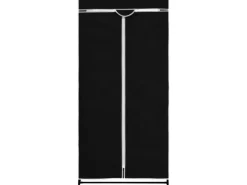 vidaXL Kleiderschrank Schwarz 75×50×160 cm