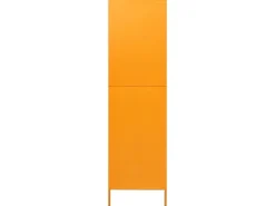 vidaXL Kleiderschrank Senfgelb 90x50x180 cm Stahl
