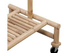 vidaXL Kleiderständer Bambus 242496
