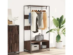 vidaXL Kleiderständer Braun Eichen-Optik 90x50x180 cm Holzwerkstoff 849298