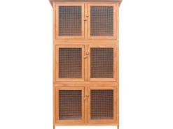 vidaXL Kleintier-/Kaninchenstall 6 Boxen Holz