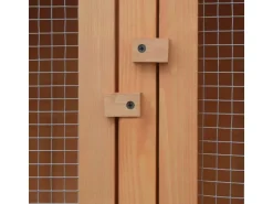 vidaXL Kleintier-/Kaninchenstall 6 Boxen Holz