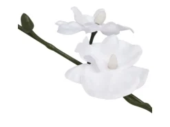 vidaXL Künstliche Orchidee mit Topf 30 cm Weiß