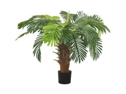 vidaXL Künstliche Palme Cycas mit Topf 90 cm Grün