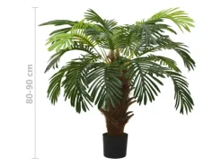 vidaXL Künstliche Palme Cycas mit Topf 90 cm Grün