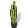 vidaXL Künstliche Sansevieria Bogenhanf mit Topf 65 cm Grün