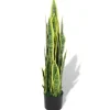 vidaXL Künstliche Sansevieria Bogenhanf mit Topf 90 cm Grün