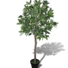 vidaXL Künstlicher Lorbeerbaum mit Topf 120 cm