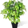 vidaXL Künstlicher Zwerg-Ficus mit Topf 60 cm