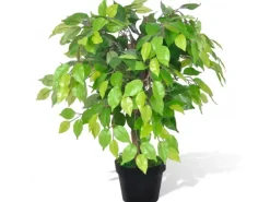 vidaXL Künstlicher Zwerg-Ficus mit Topf 60 cm