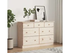 vidaXL Kommode ALTA 112x35x73 cm Massivholz Kiefer