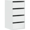 vidaXL Kommode Weiß 40x41x76 cm Holzwerkstoff