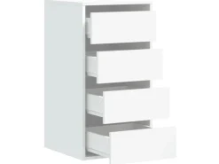 vidaXL Kommode Weiß 40x41x76 cm Holzwerkstoff