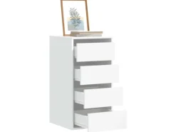 vidaXL Kommode Weiß 40x41x76 cm Holzwerkstoff