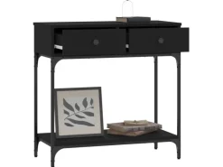 vidaXL Konsolentisch Schwarz 75x34,5x75 cm Holzwerkstoff Modell 1