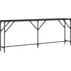 vidaXL Konsolentisch Schwarz 200x29x75 cm Holzwerkstoff