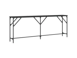 vidaXL Konsolentisch Schwarz 200x29x75 cm Holzwerkstoff