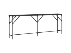 vidaXL Konsolentisch Schwarz 200x29x75 cm Holzwerkstoff