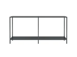 vidaXL Konsolentisch Schwarz 160x35x75,5 cm cm Hartglas