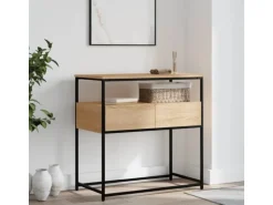 vidaXL Konsolentisch Sonoma-Eiche 75x40x75 cm Holzwerkstoff