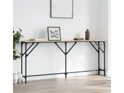 vidaXL Konsolentisch Sonoma-Eiche 180x23x75 cm Holzwerkstoff