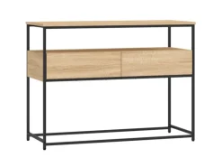 vidaXL Konsolentisch Sonoma-Eiche 100x40x75 cm Holzwerkstoff