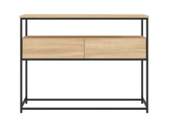 vidaXL Konsolentisch Sonoma-Eiche 100x40x75 cm Holzwerkstoff