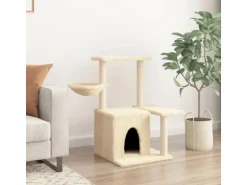 vidaXL Kratzbaum mit Sisal-KratzSäulen Creme 83 cm Modell 3