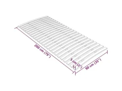 vidaXL Lattenrost mit 24 Latten 90x200 cm1123462