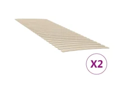 vidaXL Lattenroste mit 48 Latten 2 Stk. 70x200 cm1848504