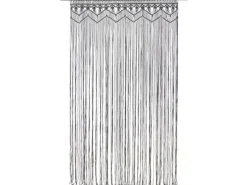 vidaXL Makramee Vorhang Anthrazit 140x240 cm Baumwolle Modell 1