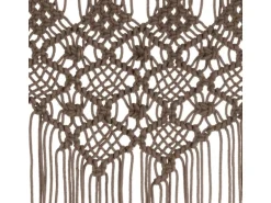 vidaXL Makramee Vorhang Taupe 140x240 cm Baumwolle Modell 6