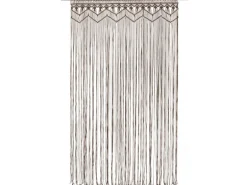vidaXL Makramee Vorhang Taupe 140x240 cm Baumwolle Modell 3