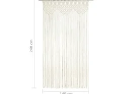 vidaXL Makramee Vorhang 140x240 cm Baumwolle Modell 2