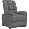 vidaXL Massagesessel Dunkelgrau Stoff Modell 32