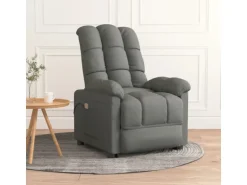 vidaXL Massagesessel Dunkelgrau Stoff Modell 32
