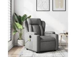 vidaXL Massagesessel Dunkelgrau Samt Modell 9