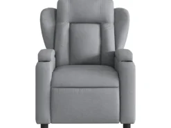 vidaXL Massagesessel Hellgrau Stoff Modell 5